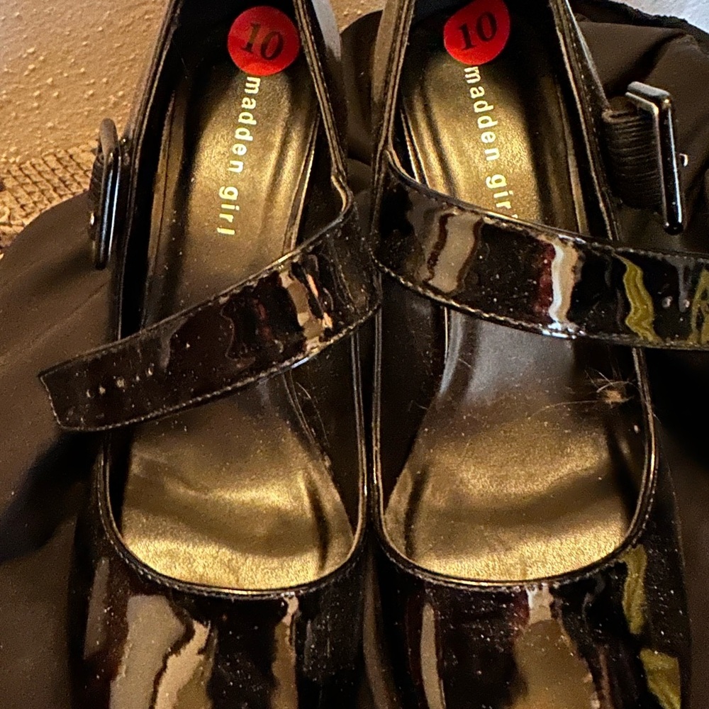Mary Jane platforms black patent